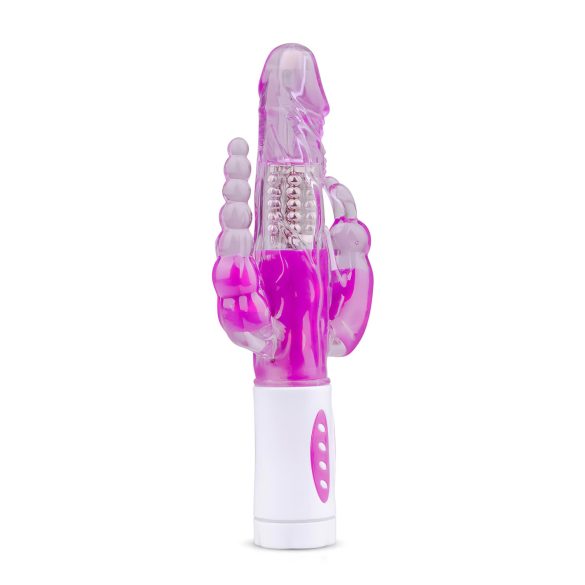 Easytoys Raving Rabbit - vibrador de 3 brazos (rosa)