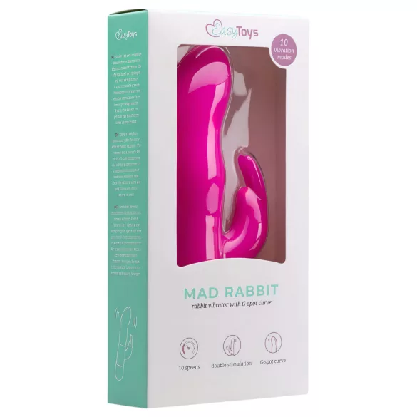Easytoys Mad Rabbit - vibrador con estimulador de clítoris tipo conejo