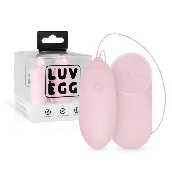 Huevo vibrador LUV EGG recargable y con control remoto (rosa)