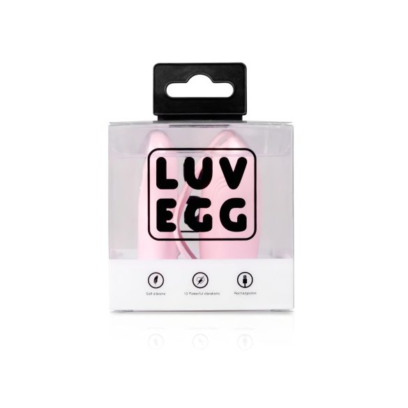 LUV EGG - huevo vibrador recargable con control remoto - silicona rosa