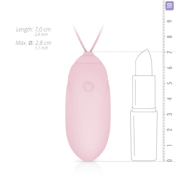 LUV EGG - huevo vibrador recargable con control remoto - silicona rosa