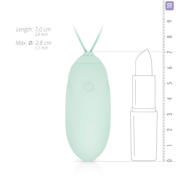 LUV EGG - huevo vibrador recargable con control remoto - verde