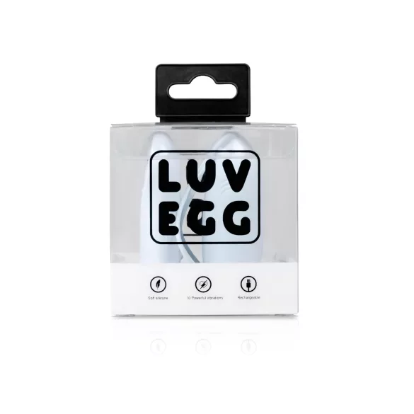 LUV EGG - huevo vibrador recargable con control remoto - silicona azul