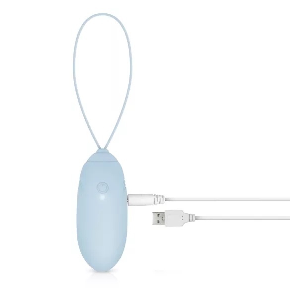 LUV EGG - huevo vibrador recargable con control remoto - silicona azul