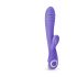 Vibrador conejo púrpura con brazo estimulador.