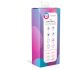Vibrador conejo púrpura con brazo estimulador.