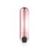 Bala Rosa Dorada - mini vibrador recargable (color oro rosado)