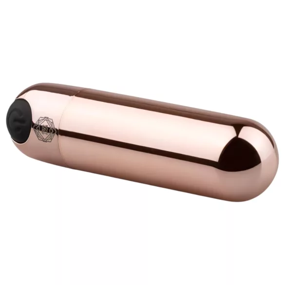 Rosy Gold - mini vibrador recargable tipo bala - color oro rosa