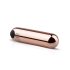 Bala Rosa Dorada - mini vibrador recargable (color oro rosado)