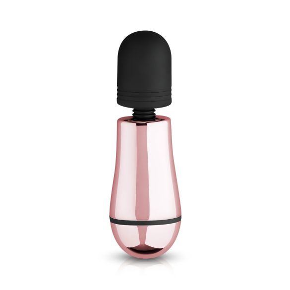Mini Varita Rosy Gold recargable - masajeador vibrador elegante