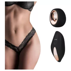   Pantyrebel - braga tanga vibradora de encaje negra con batería y mando a distancia por radio (talla S-L)