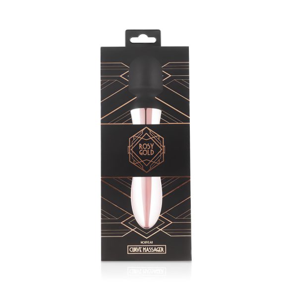 Rosy Gold Wand Curve - vibrador masajeador recargable (rose gold)