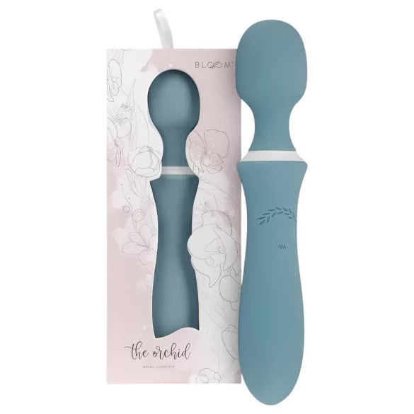 Bloom Orchid Wand - vibrador masajeador recargable - silicona turquesa
