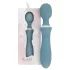 Bloom Orchid Wand - vibrador masajeador recargable - silicona turquesa