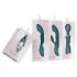 Bloom Orchid Wand - vibrador masajeador recargable - silicona turquesa