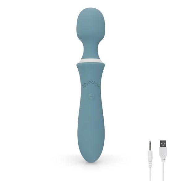Bloom Orchid Wand - vibrador masajeador recargable - silicona turquesa