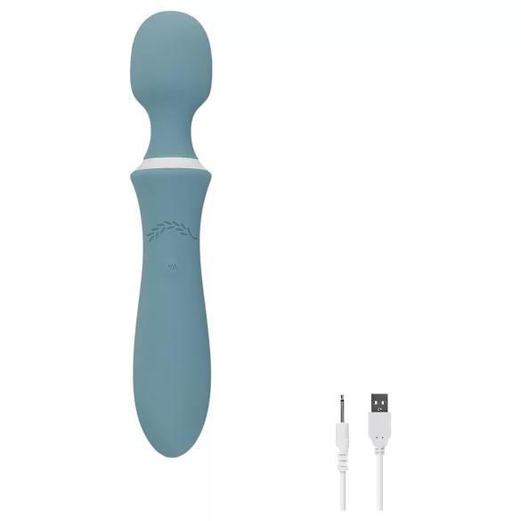 Bloom Orchid Wand - vibrador masajeador recargable - silicona turquesa