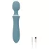 Bloom Orchid Wand - vibrador masajeador recargable - silicona turquesa