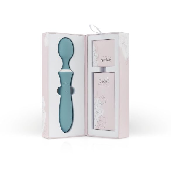 Bloom Orchid Wand - vibrador masajeador recargable - silicona turquesa