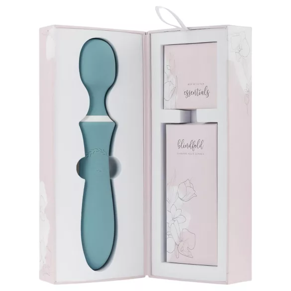 Bloom Orchid Wand - vibrador masajeador recargable - silicona turquesa