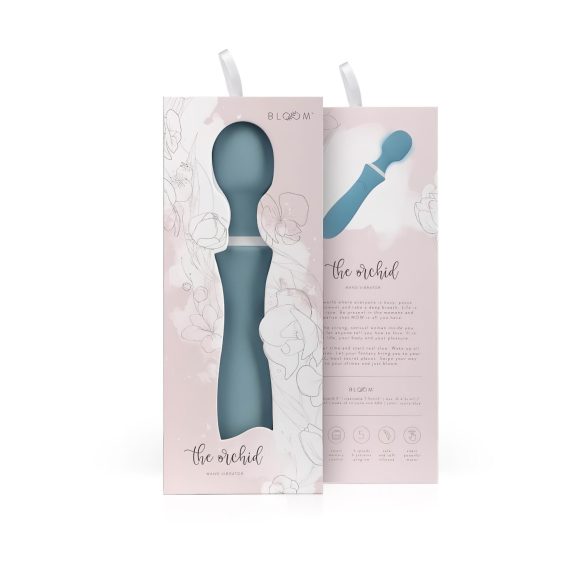 Bloom Orchid Wand - vibrador masajeador recargable - silicona turquesa