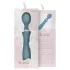 Bloom Orchid Wand - vibrador masajeador recargable - silicona turquesa