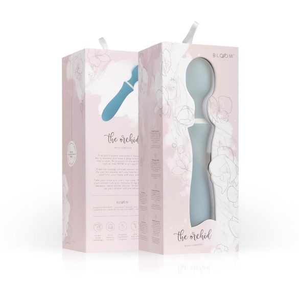 Bloom Orchid Wand - vibrador masajeador recargable - silicona turquesa
