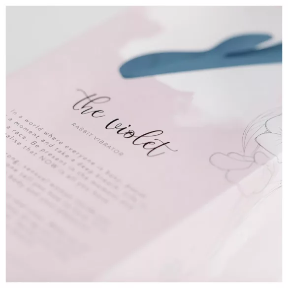 Bloom Violet Rabbit - vibrador conejito punto G y clítoris - silicona turquesa