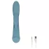 Bloom Violet Rabbit - vibrador conejito punto G y clítoris - silicona turquesa
