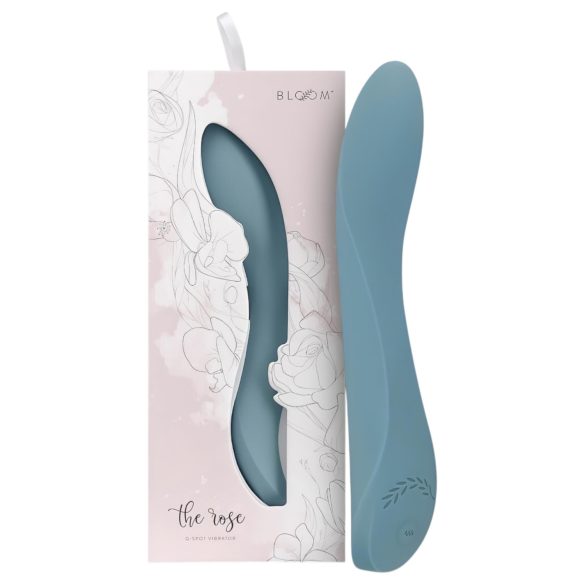 Bloom Rose - vibrador punto G recargable de silicona - turquesa