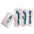 Bloom Rosa - vibrador de punto G recargable de silicona (turquesa)