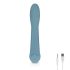 Bloom Rosa - vibrador de punto G recargable de silicona (turquesa)