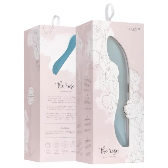 Bloom Rose - vibrador punto G recargable de silicona - turquesa