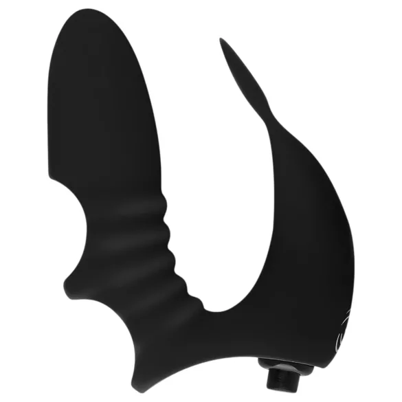 Easytoys - Vibrador para dedo 2 en 1 - silicona negra