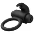EasyToys Bunny - anillo vibrador para pene - silicona negra