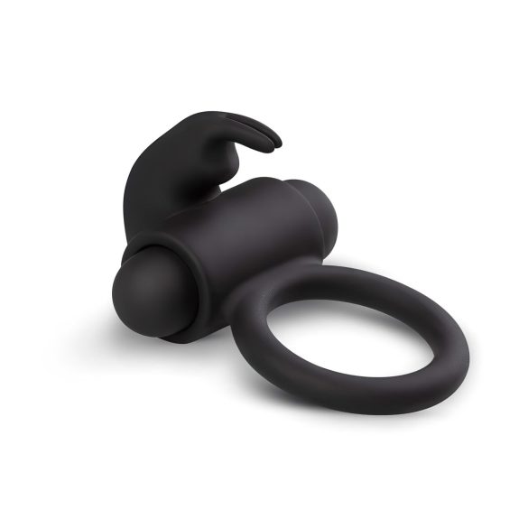 EasyToys Bunny - anillo vibrador para pene - silicona negra
