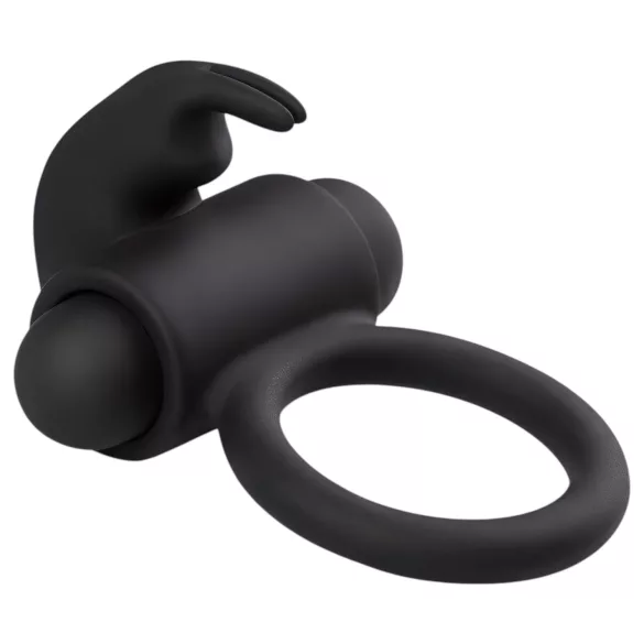 EasyToys Bunny - anillo vibrador para pene - silicona negra