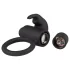 EasyToys Bunny - anillo vibrador para pene - silicona negra