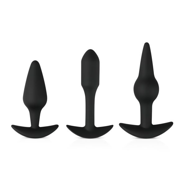 Juego de Placer Easytoys - Set Variado de Plugs Anales (Negro)