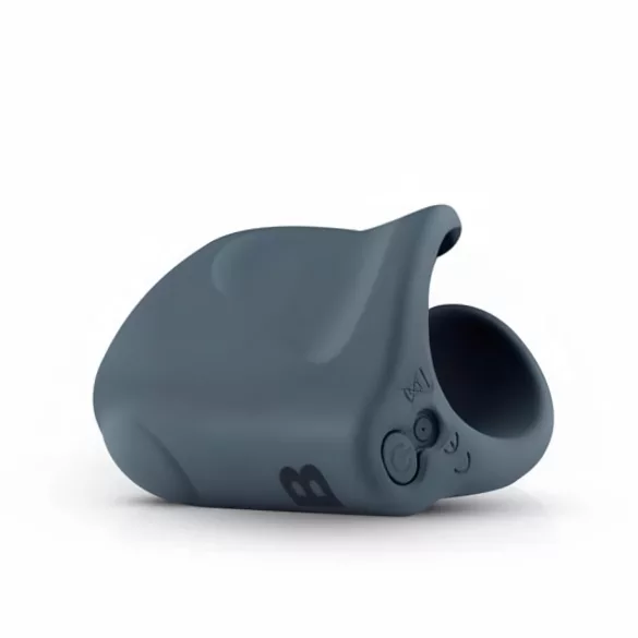 Boners - masturbador abierto recargable vibrador - silicona gris