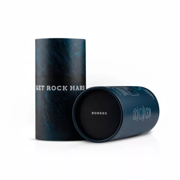 Boners - masturbador abierto recargable vibrador - silicona gris