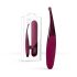 Senzi - Vibrador clitorial recargable e impermeable (rojo)