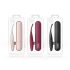 Senzi - Vibrador clitorial recargable e impermeable (rojo)