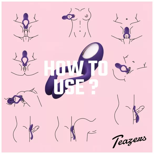 Teazers Partner Multifun - vibrador para parejas (lila)
