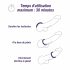 Boners - Anillo vibrador recargable, impermeable (gris)