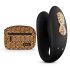 Panthra Zuna - vibrador para parejas recargable e impermeable (leopardo-negro)