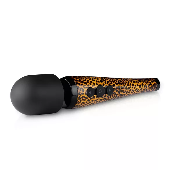 Panthra Shaka Wand - vibrador masajeador recargable - leopardo negro