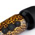 Masajeador vibrador recargable (leopardo-negro)