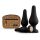 Panthra Kesia - set de plugs anales de silicona (3 piezas) - negro