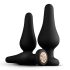 Panthra Kesia - set de plugs anales de silicona (3 piezas) - negro